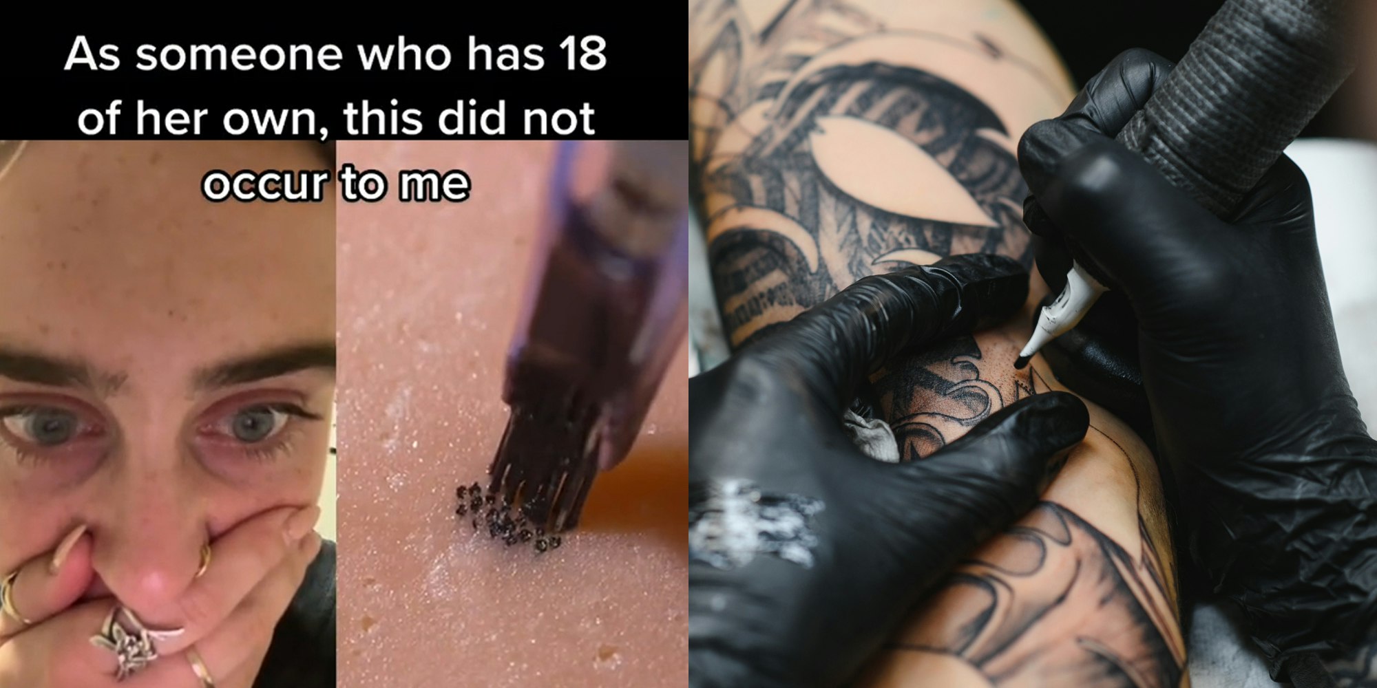 Viral TikTok Shows Close-Up of Tattoo Being Done